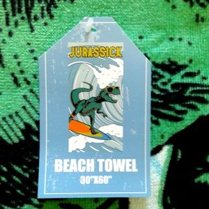 BEACH TOWEL Dinosaur 30"x60" NWT